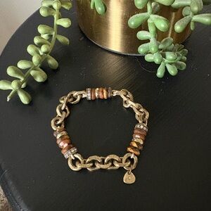 Fossil Bronze Chain Bracelet